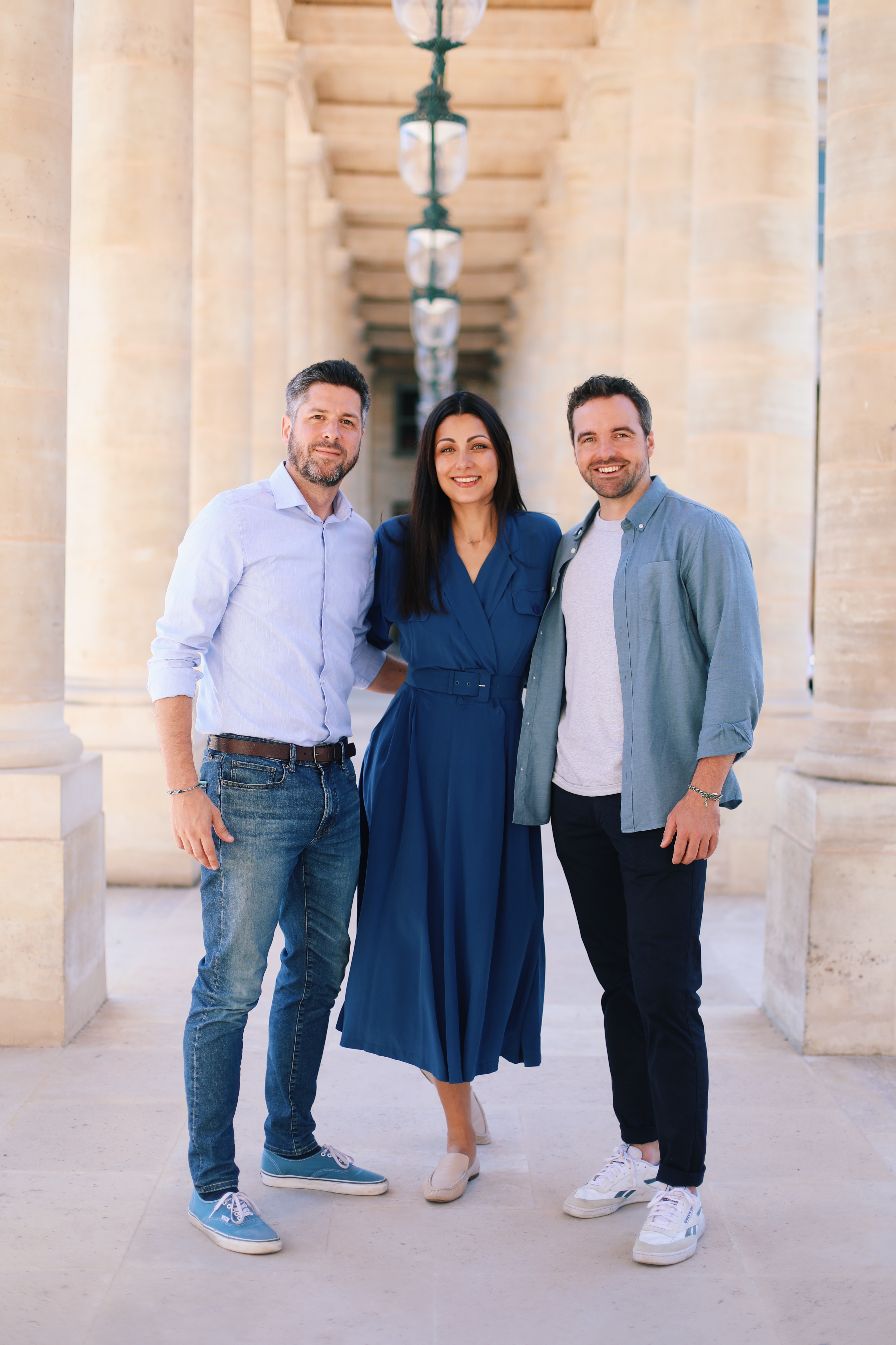 From left to right: Hivebrite Founder Jean Hamon, alongside Orbiit's Founders Bilyanna Freye and Luuk Derksen. Photo by Elena Rossini.