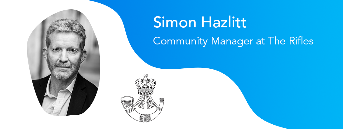 Simon Hazlitt, Community Manager, The Rifles