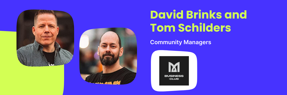 David Brinks and Tom Schilders, Community Managers, Metal Business Club