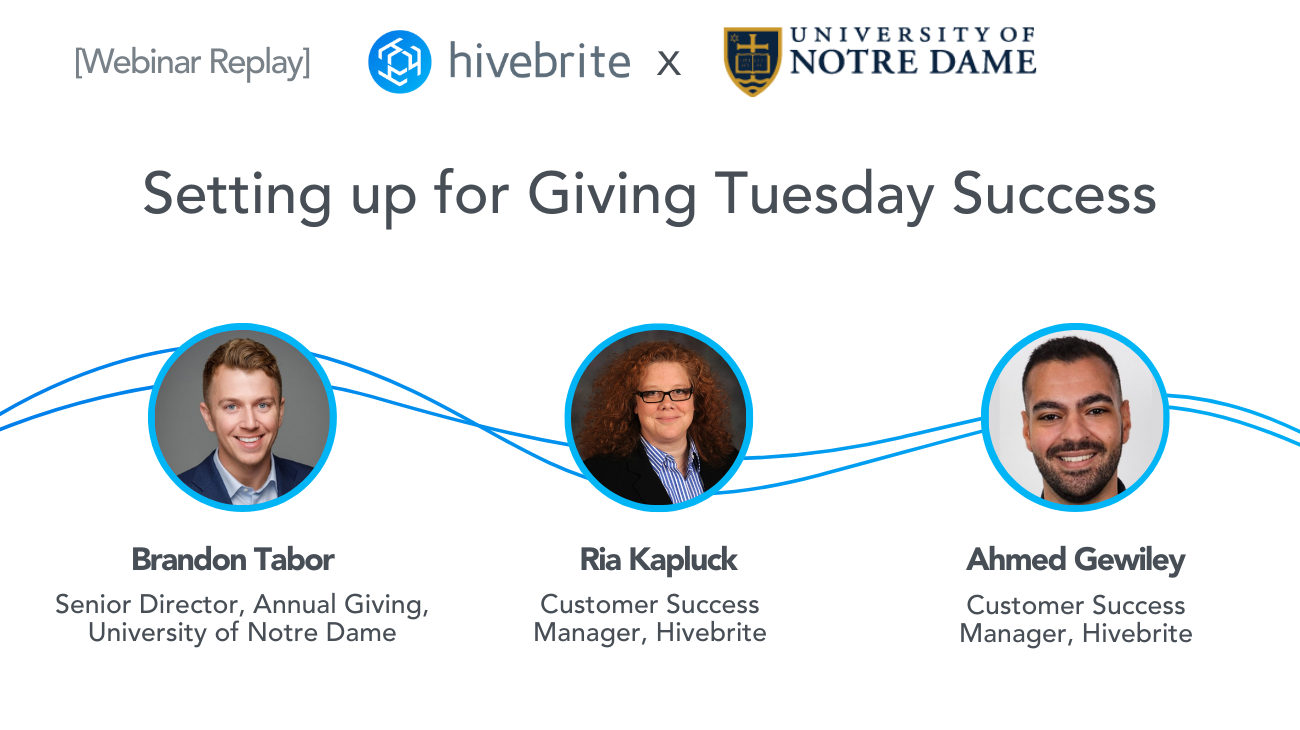 [Webinar Replay] Setting up for Giving Tuesday Success